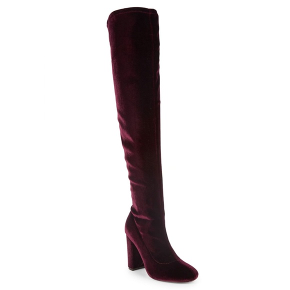microsuede knee high boots